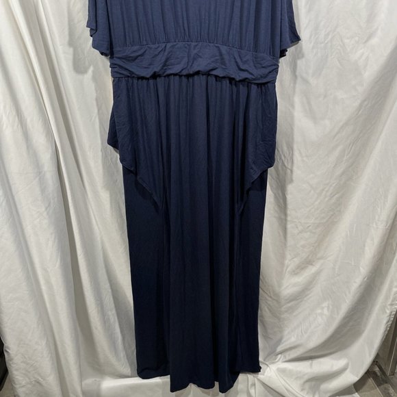 NWD $128 Kiyonna [ 3X ] Indie Surplice V-Neck Maxi Dress in‎ Nouveau Navy #Q400 - Picture 13 of 13
